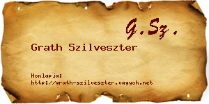 Grath Szilveszter névjegykártya